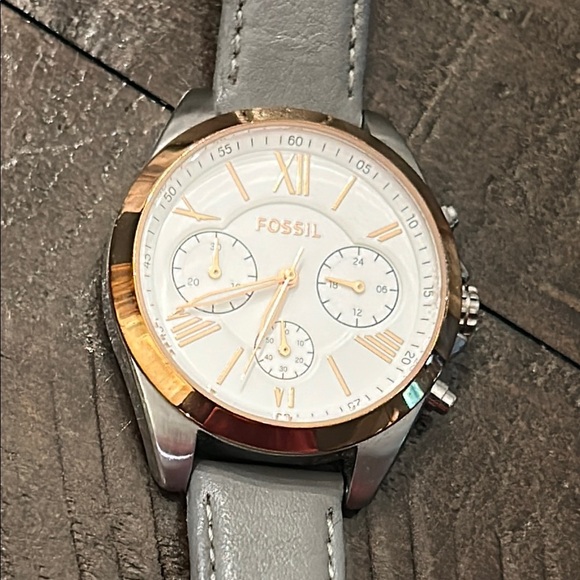Fossil Gray Minimalist Watch Stainless Steel - Picture 1 of 9